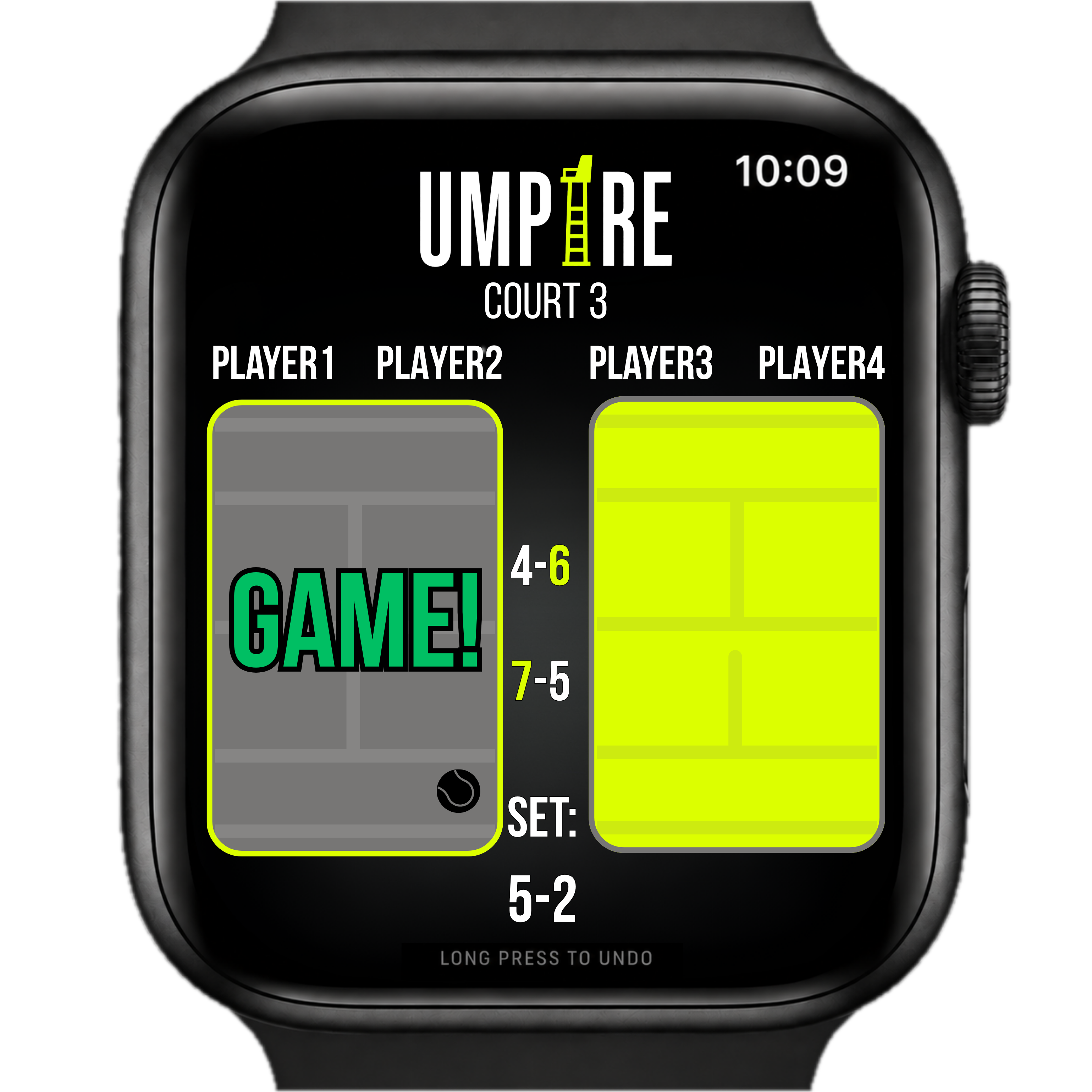 Premium app watch scoring screen